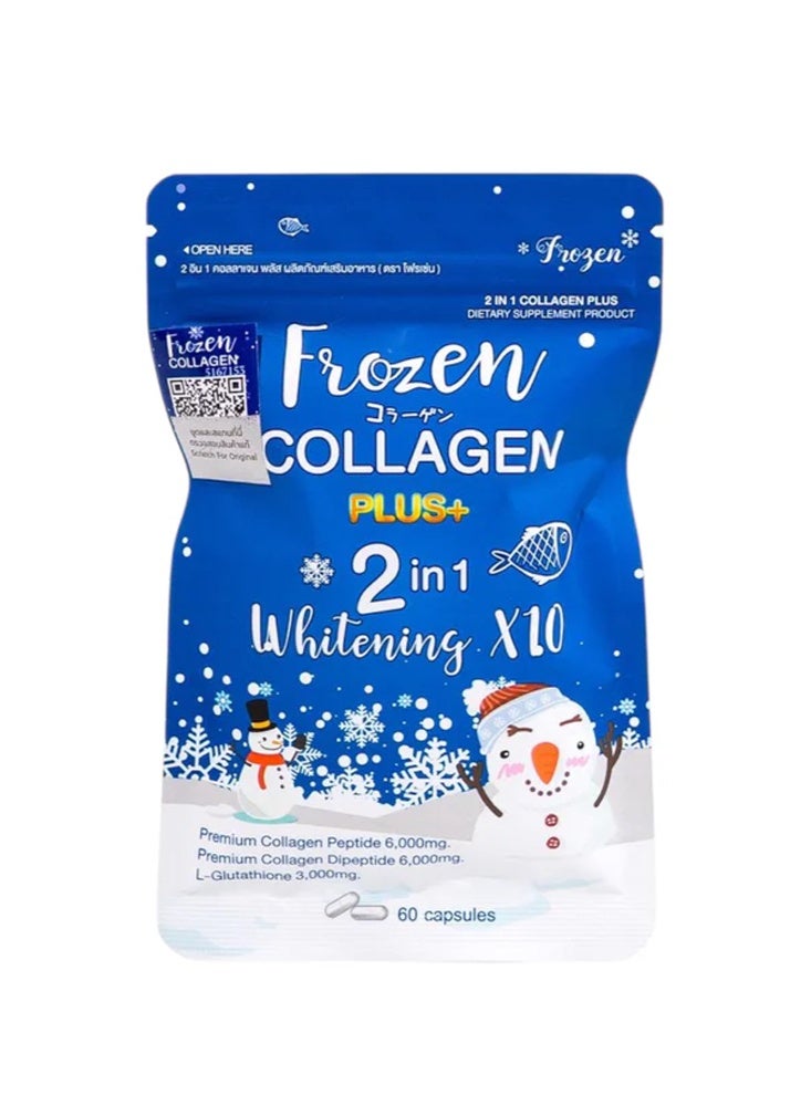 Frozen Collagen Plus+ 2 in 1 Whitening X10 -60Capsules